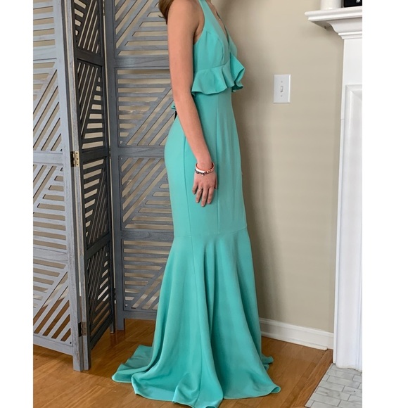 NEW LIKELY Eden Sea Breeze Dress 6 Party Event Formal Gown Mermaid Tiny Flaw - Picture 7 of 16